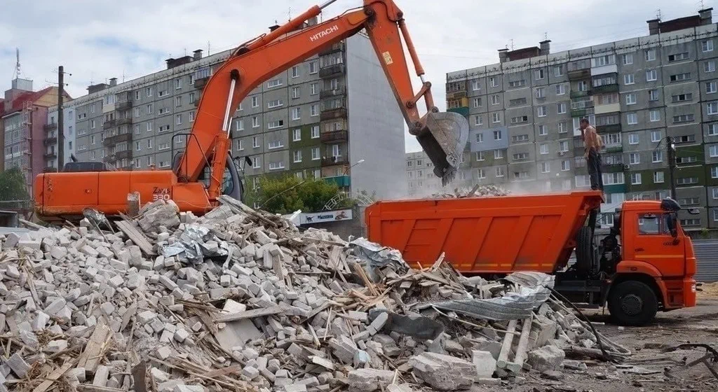 Профессиональный вывоз строительного мусора в Архангельске в октябре